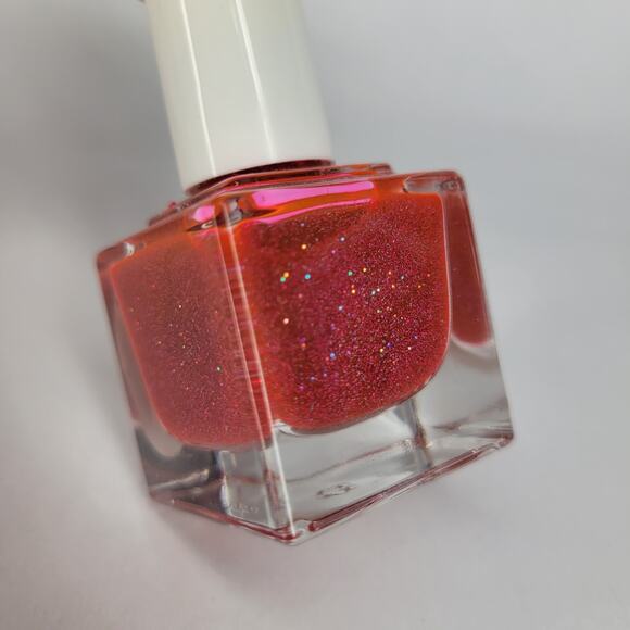 Parrot Polish "Magenta Storm" NEW Pink Red Glitter Shimmer Holo Metallic Lacquer - Picture 4 of 6
